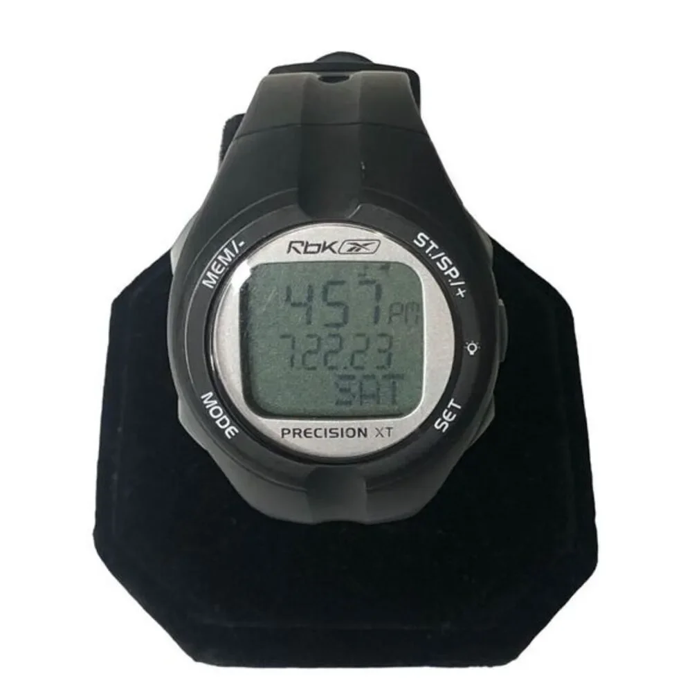 Reebok Precision XT Digital Sports Watch Alarm Chronograph Black‎
